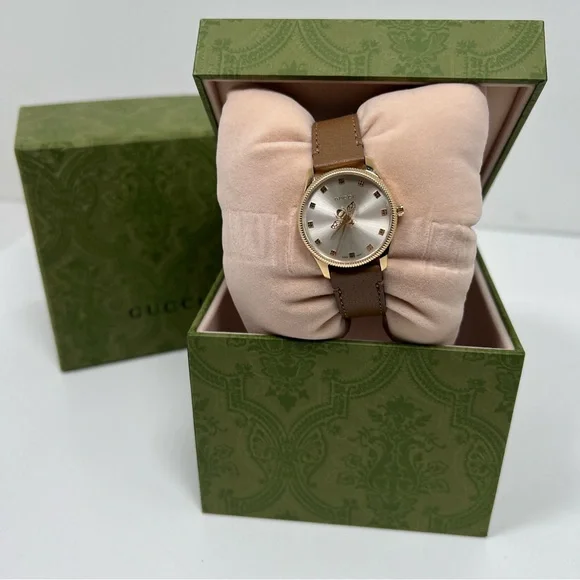 Gucci G-Timeless Quartz Champagne Dial Ladies Watch YA1265022 - Picture 1 of 9